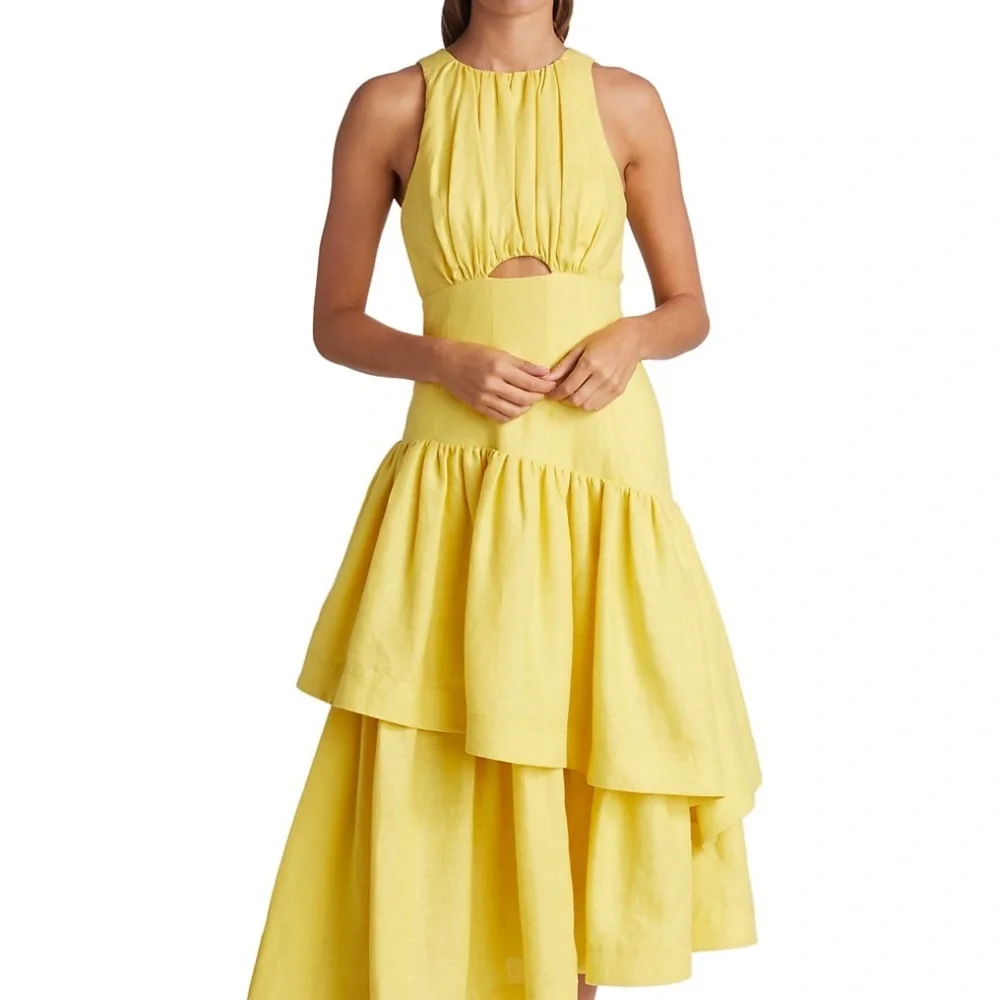 Aje Scent Of Summer Caliente Midi-Dress. Size US 4 and 12. $575. - Picture 7 of 16